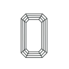 برش زمرد (Emerald Cut)