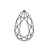 برش قطره اشک (Teardrop cut)