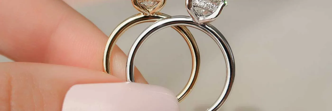 طلای زرد در مقابل طلای سفید