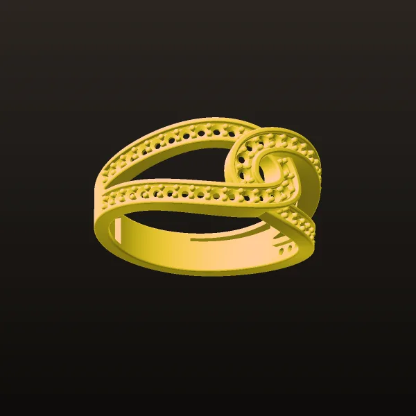 Sangkhor Women's Ring Code 1 3D Model