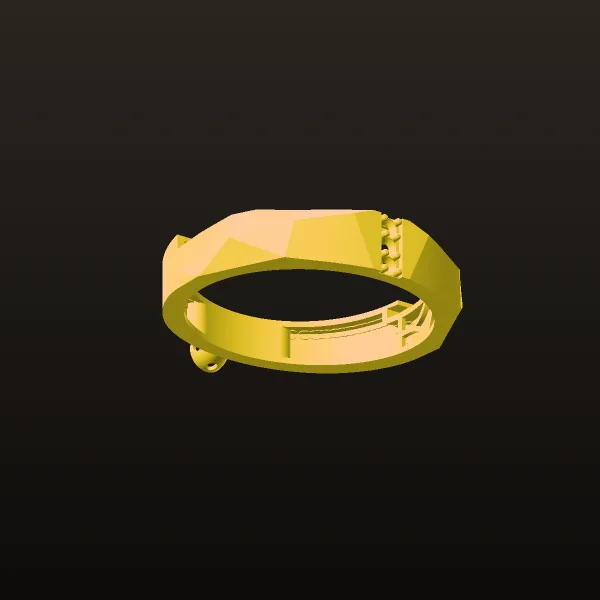 Wedding Band Set Size 55-62 3D Model