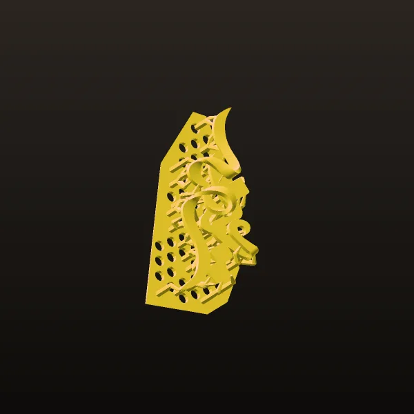 Name Alirza Medallion 3D