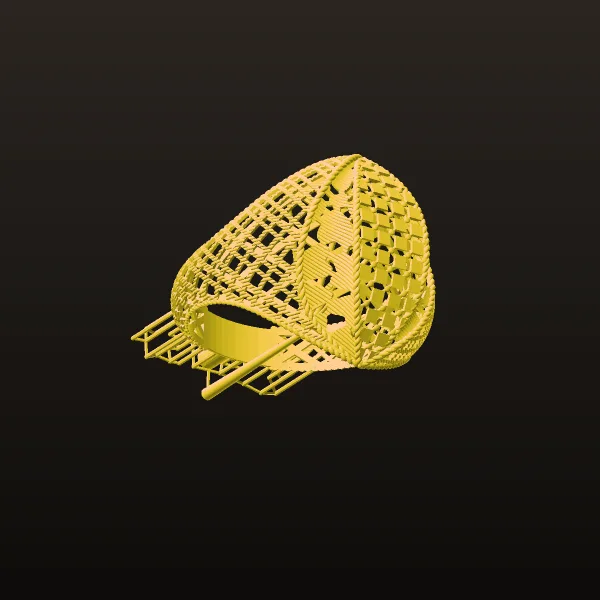 Cut Khor Aineh Fyvzhn Ring R-T-18 3D Model