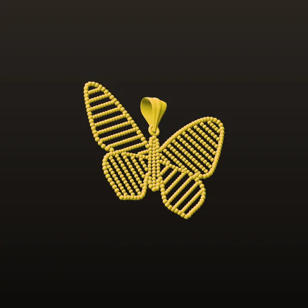 Butterfly Pendant Code 03 3D Model