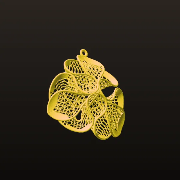 Flower Fyvzhn Pendant 1 3D Model