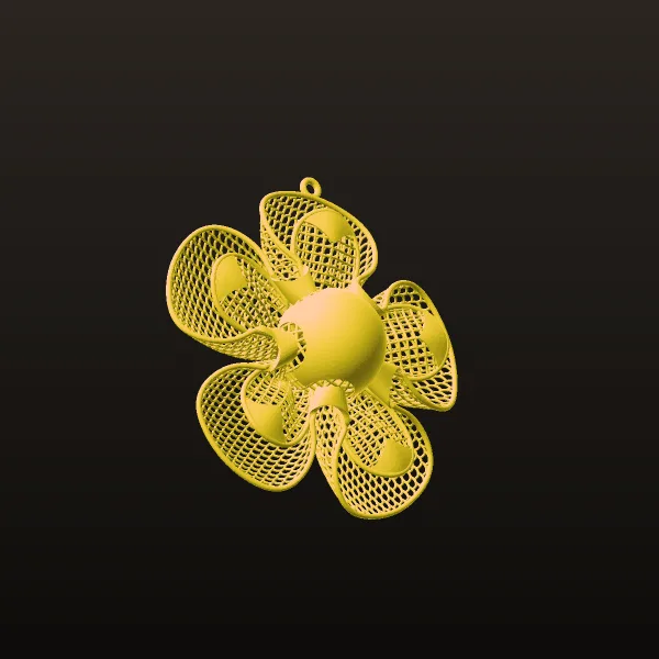Flower Fyvzhn Pendant 3 3D Model
