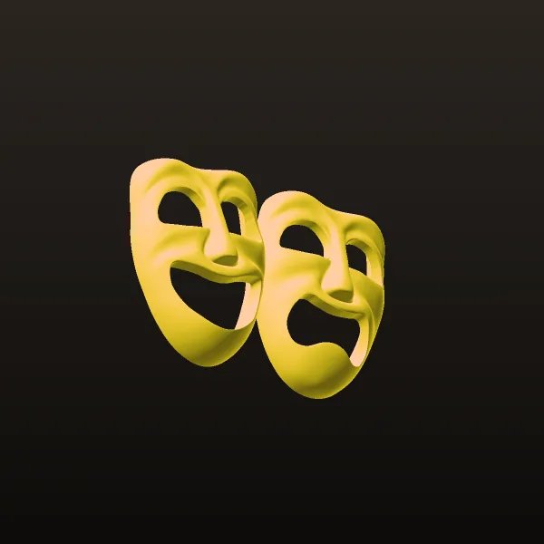 آویز Happy and Sad Face