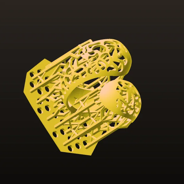 Fyvzhn Ring Code 08 3D Model