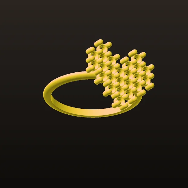 Minimal Stone Khor Ring 3D Model