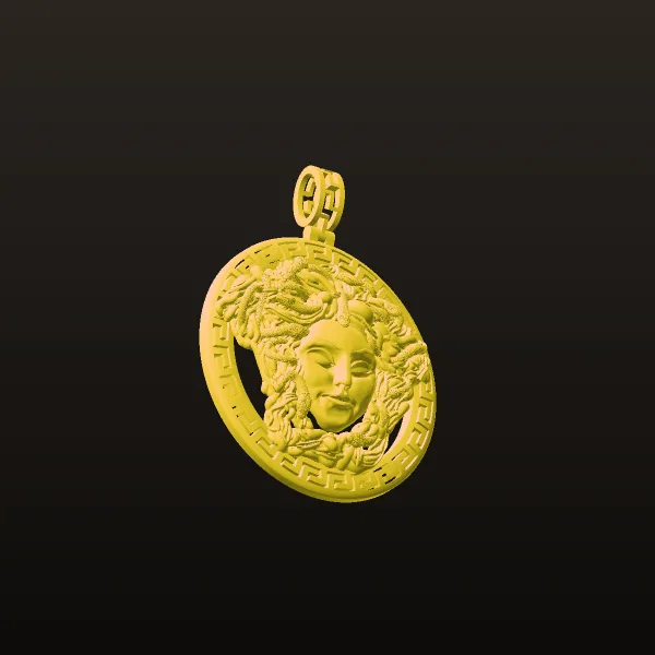 Gold Vrsacheh Medallion 3D Model