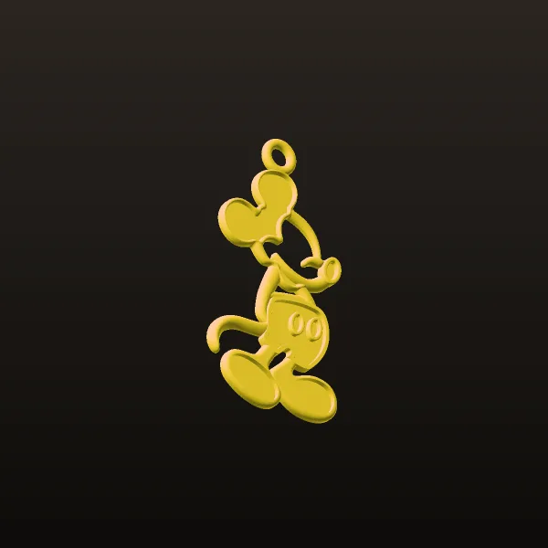 Fancy Miki Mos Pendant 3D Model