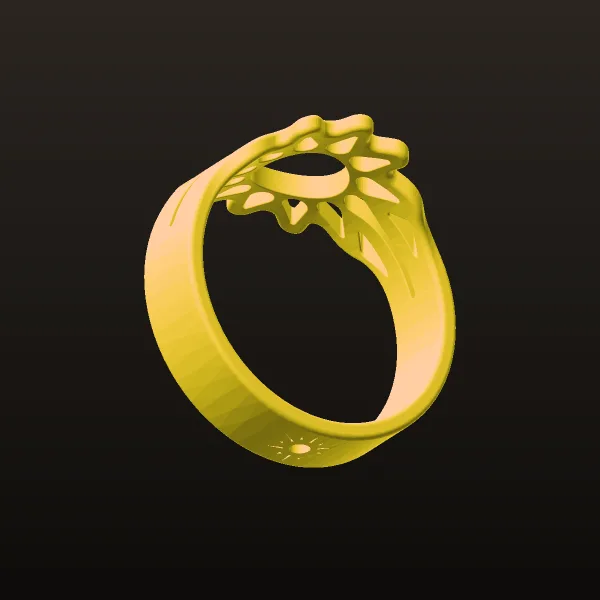 Sun Ring 3D Model