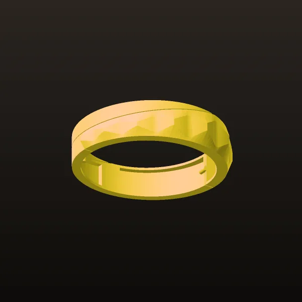 Wedding Band Code 02 3D Model