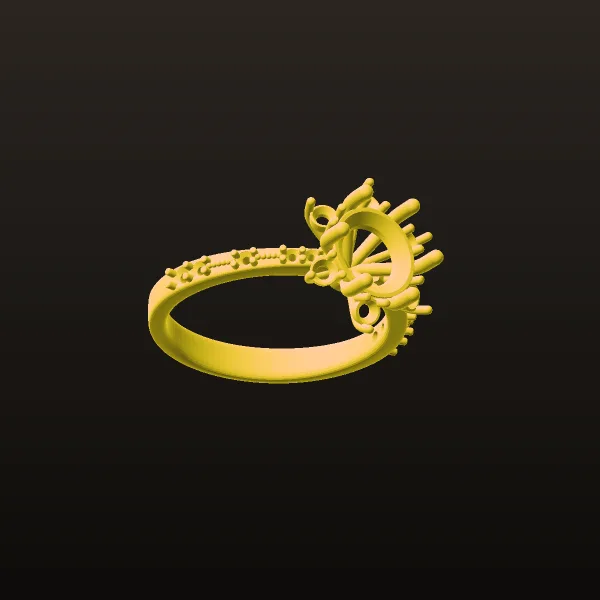 Ring Solitaire Ring Code 1 3D Model