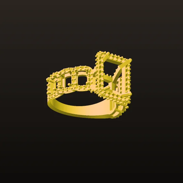 Women's Wedding Band Code 03 3D Model