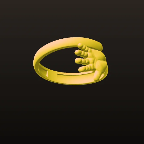 Hand Sadeh Ring 3D Model