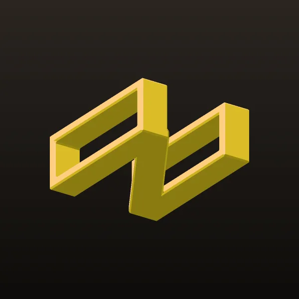 Gold Letters English Ta Pendant K O 3D Model