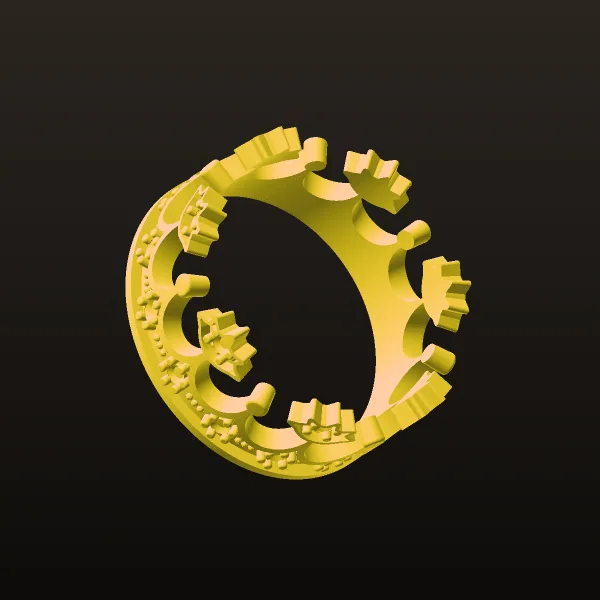 Ring Crown Jewelry 3D Model