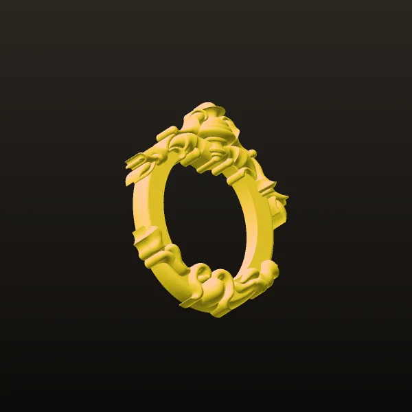 Oval Roko Pendant 3D Model