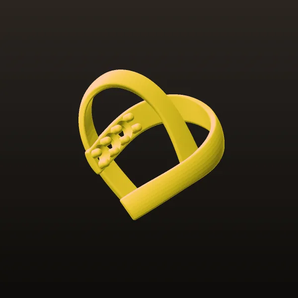 Heart Pendant 1 3D Model
