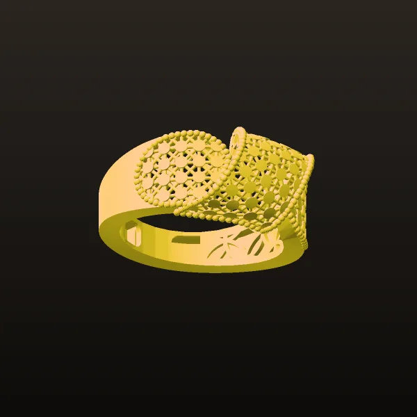 Wave Tarahi Darya Ring 3D Model
