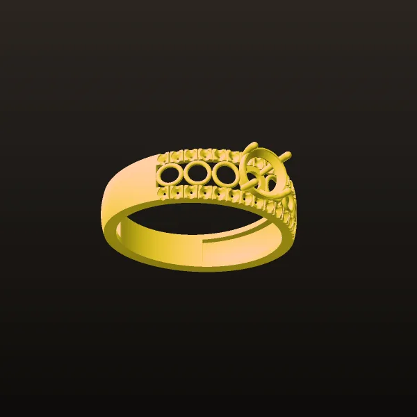 Women's Wedding Band Code 05 3D Model