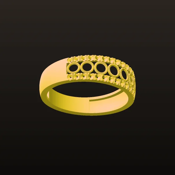 Women's Wedding Band Code 07 3D Model