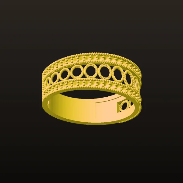 Women's Wedding Band Code 09 3D Model
