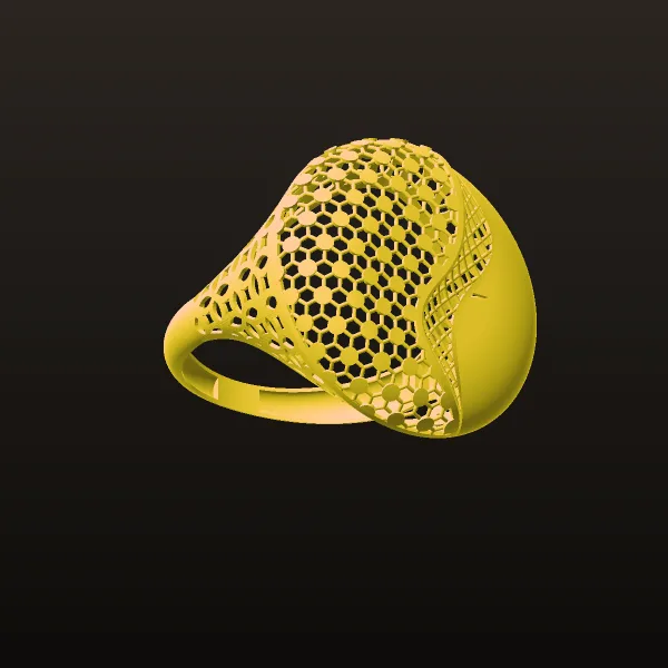 Ring T Code 2 3D Model