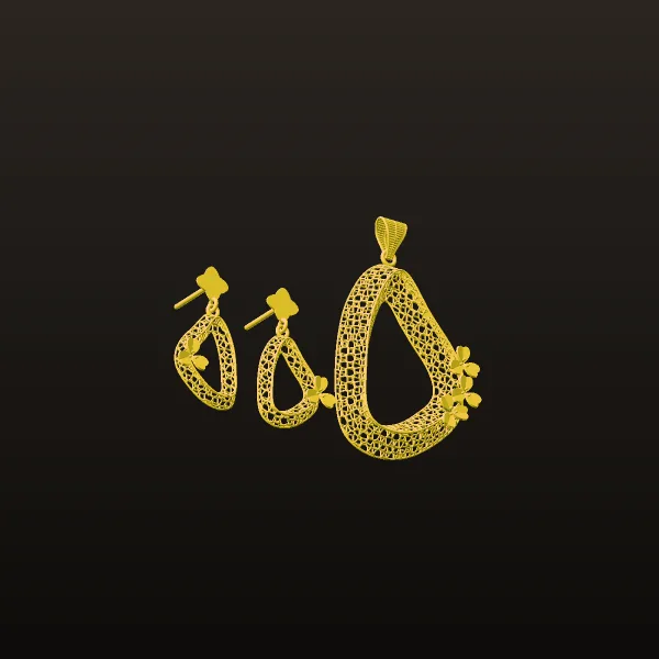 Gardn Fyvzhn Set Earrings Pendant 3D Model