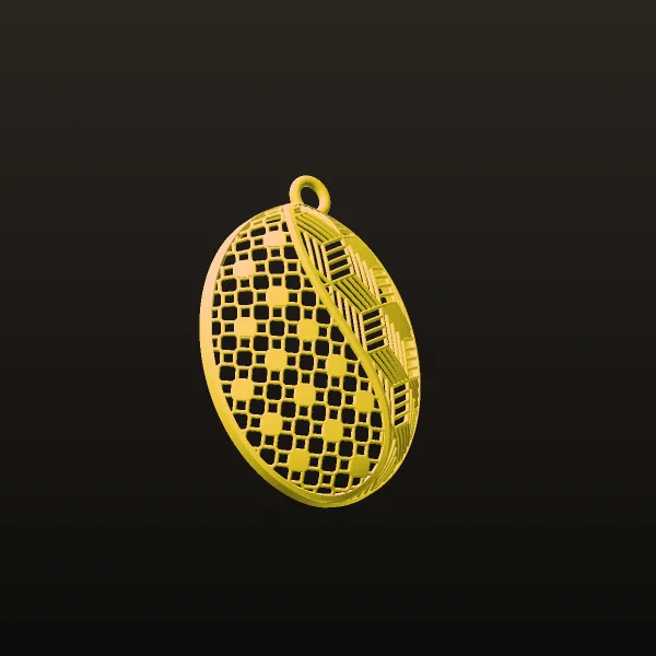 Fyvzhn Pendant Piece 3 Code 2 3D Model