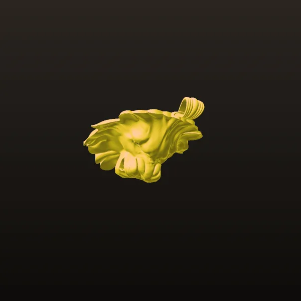 Lion Sar Pendant 3D Model