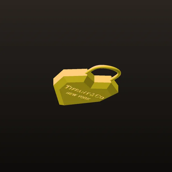 Tiffany Pendant Clasp 3D Model