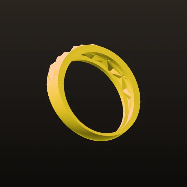 Cut Ring Code 01 3D Model