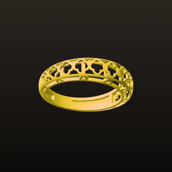 Post Khor Ring Code 04 3D Model