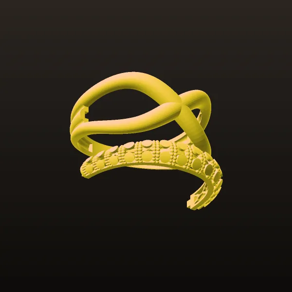 Cut Chand Takeh Khor Ring Code 13 3D Model
