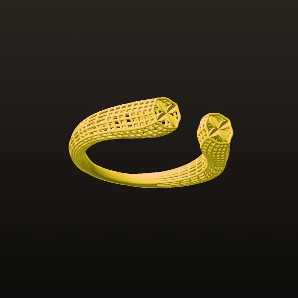Flower Fyvzhn Kaf Dar Ring 3D Model