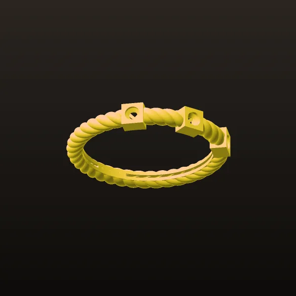 Stone Khor Ring Code 02 3D Model