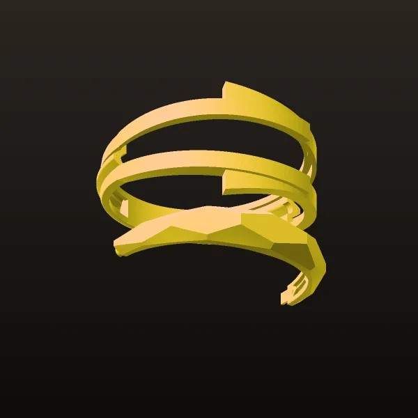 Cut Chand Takeh Fast Khor Ring Code 19 3D Model