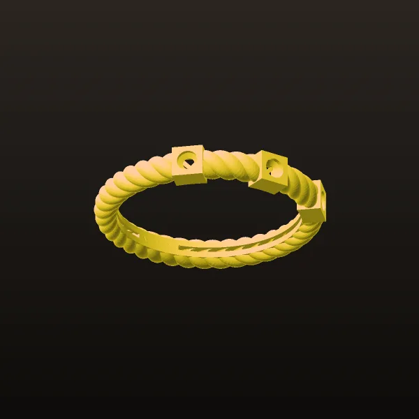 Stone Khor Ring Code 04 3D Model