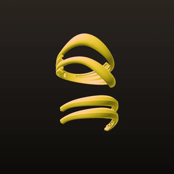 Chand Takeh Ring Code 25 3D Model