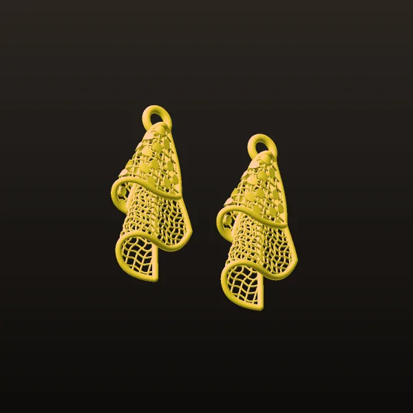 Women's Fyvzhn Earrings 3D Model
