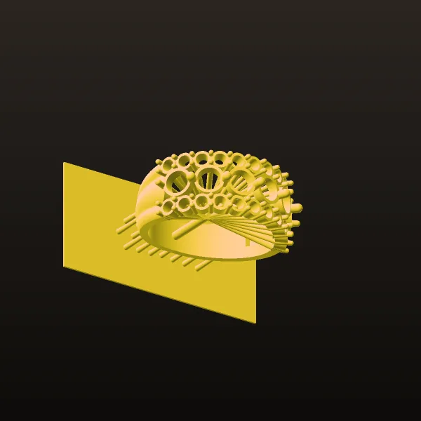 Stone Dar Ring 3D Model