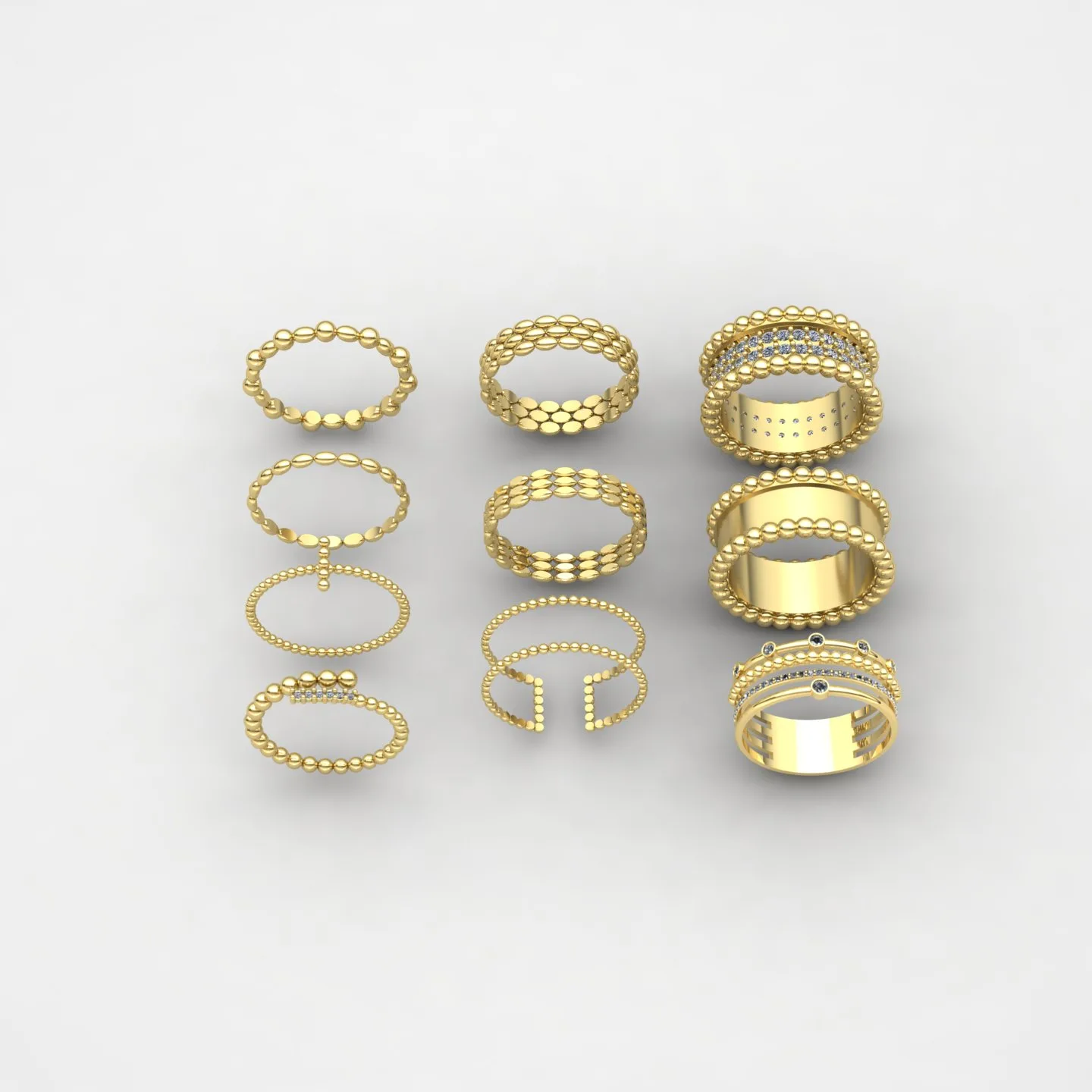 Ai Ring Bead Code 01 3D Model