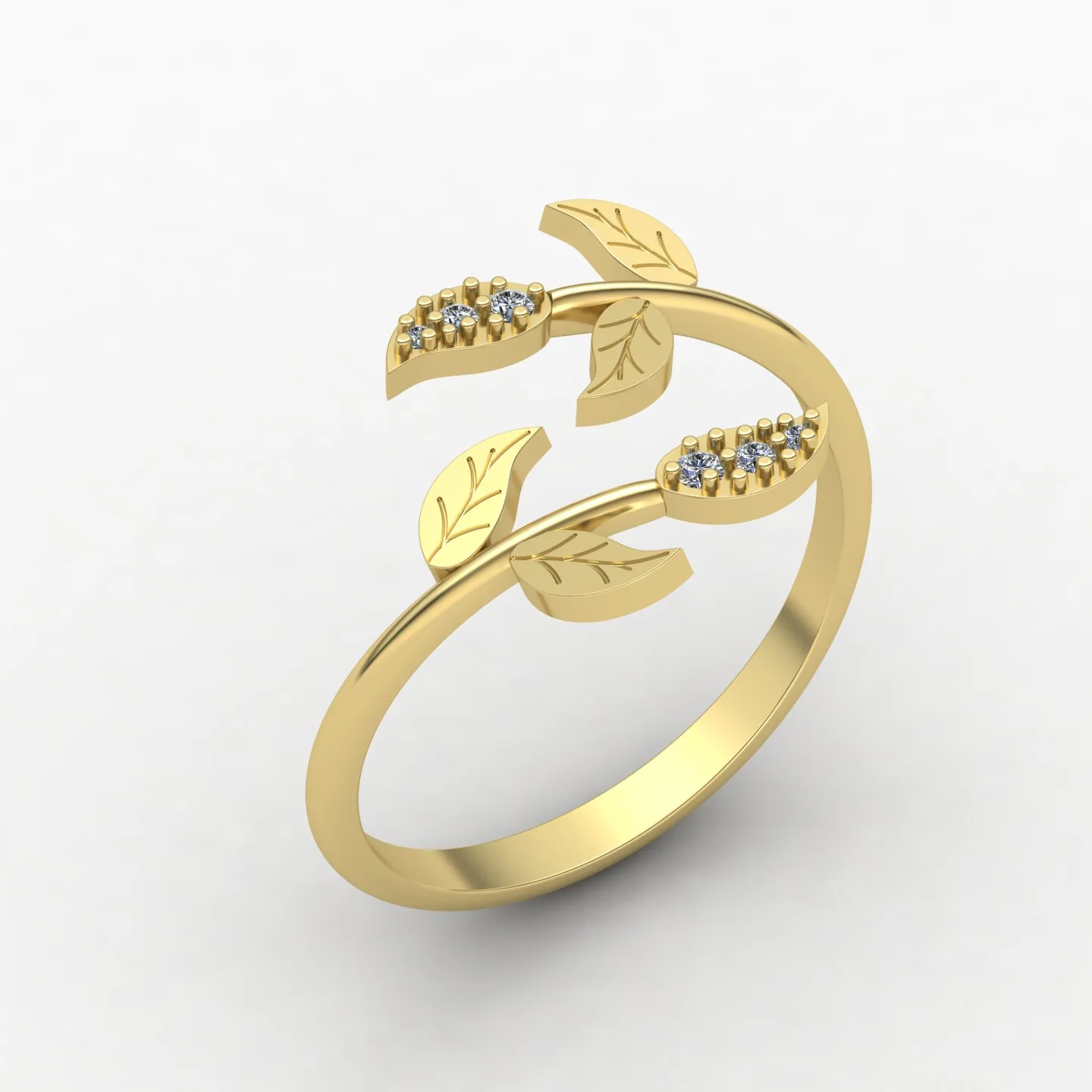Leaf Ring Code 03 04 05 3D Model — image 11