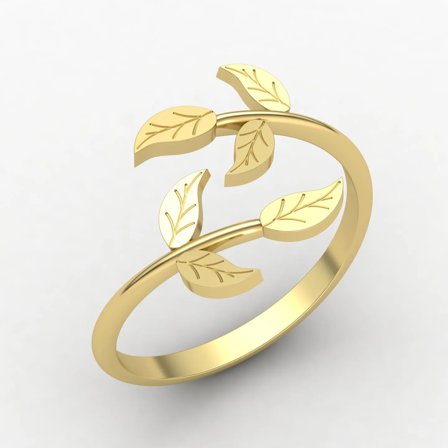 Leaf Ring Code 03 04 05 3D Model — image 7