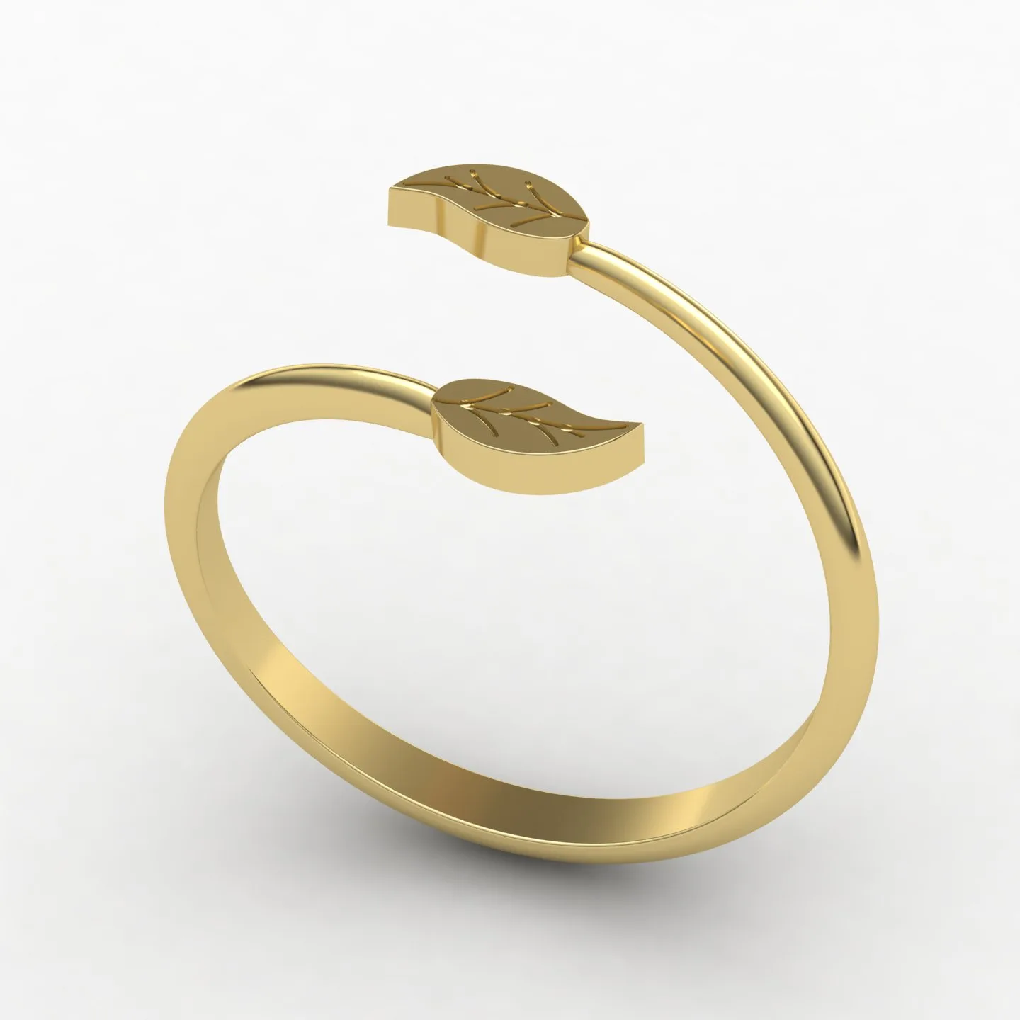 Leaf Ring Code 03 04 05 3D Model — image 15