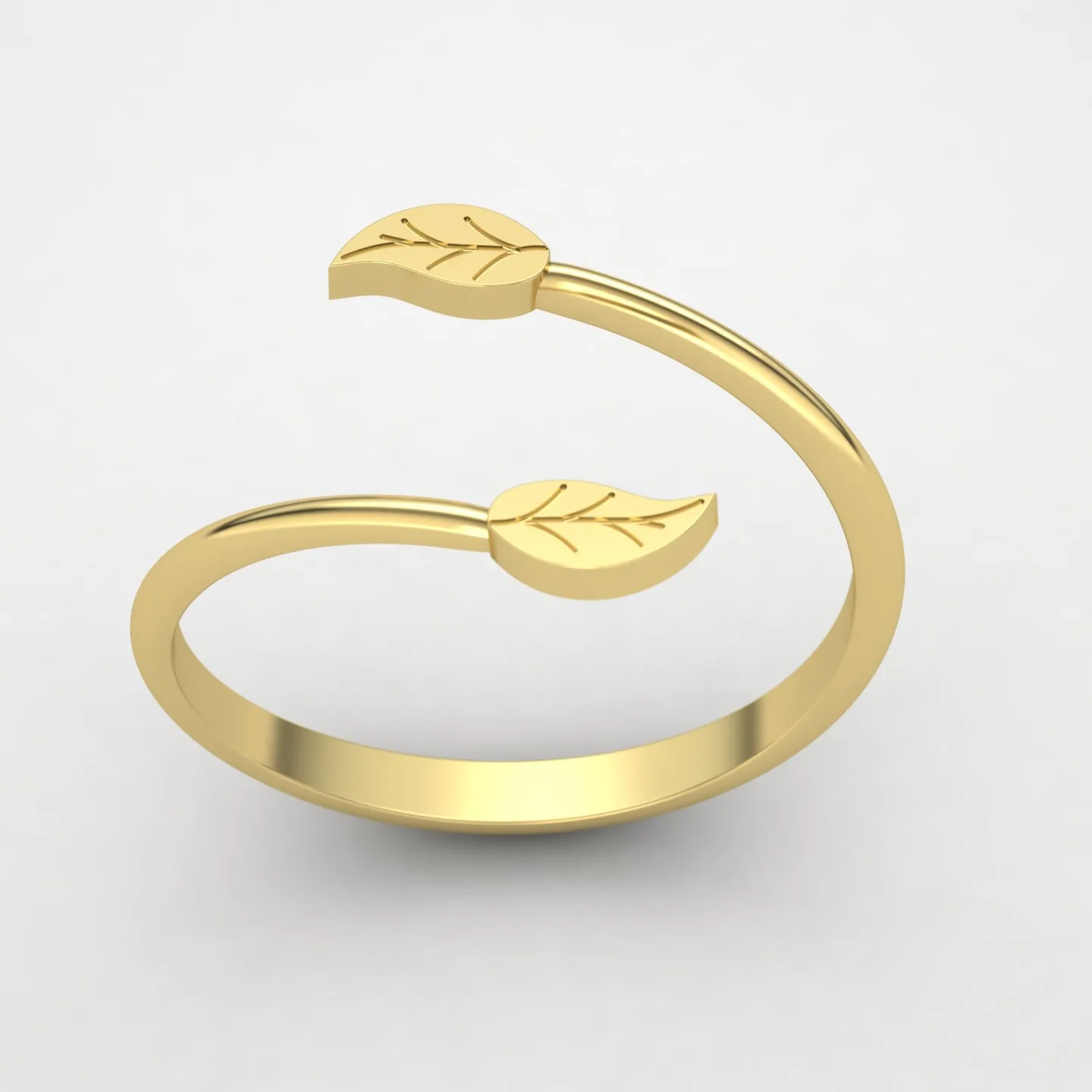 Leaf Ring Code 03 04 05 3D Model — image 4