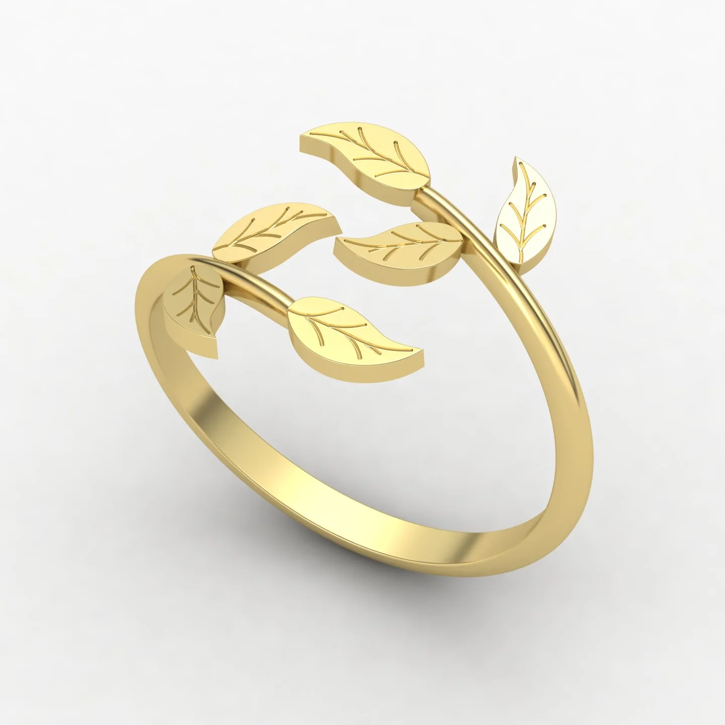 Leaf Ring Code 03 04 05 3D Model — image 9