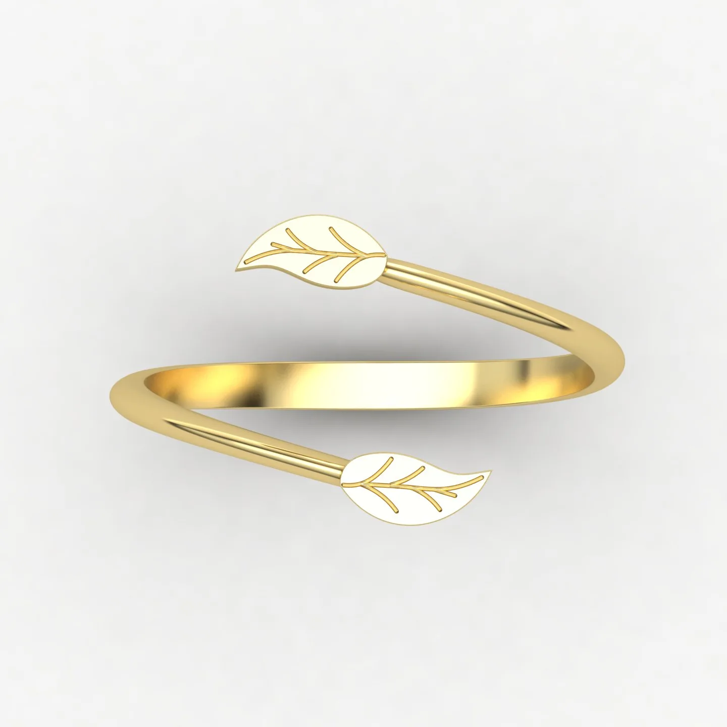 Leaf Ring Code 03 04 05 3D Model — image 6